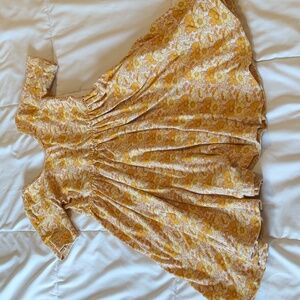 Alice And Ames Size 5 Floral Yellow Dress